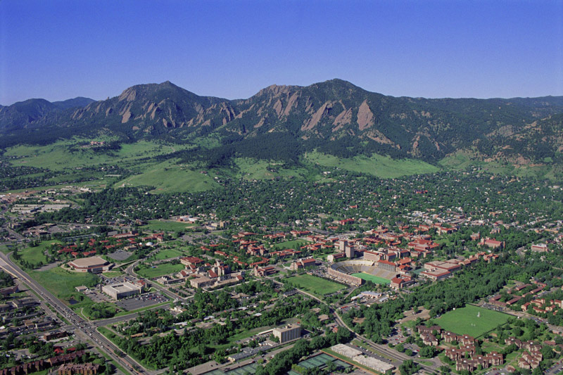 Aerial Photo of CU/Boulder campus